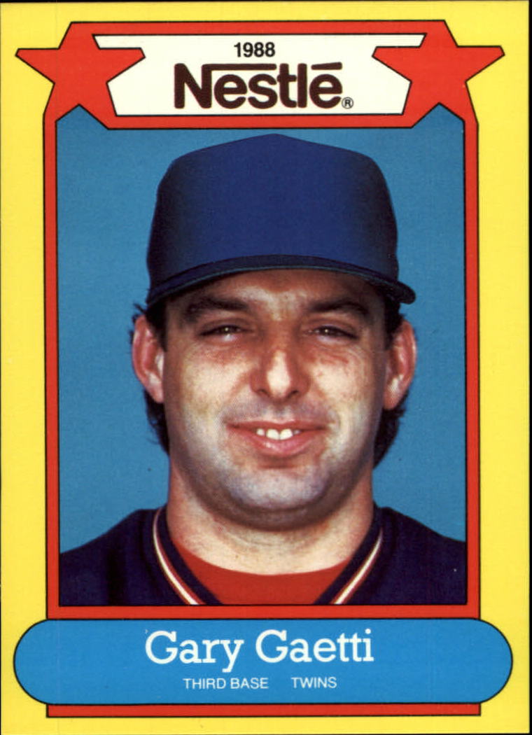 1988 Nestle Baseball Cards     004      Gary Gaetti